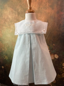 Sky Blue Basic Linen Dress