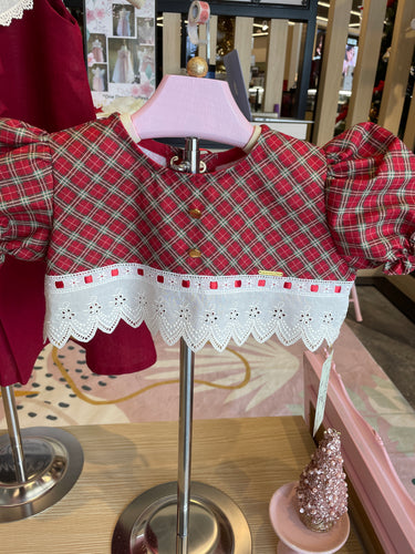 Holiday 2024 Cotton Plaid Bolero