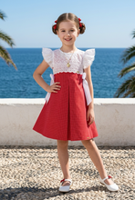 Load image into Gallery viewer, White Eyelet Bib