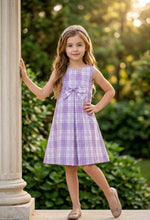 Load image into Gallery viewer, Purple Plaid/Polka Dot Reversible Dress