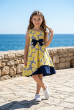 Load image into Gallery viewer, Lemons and Dots Cotton Reversible Dress