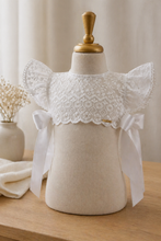 Load image into Gallery viewer, White Eyelet Bib