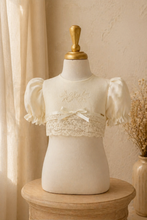 Load image into Gallery viewer, Ivory Linen Bolero