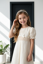 Load image into Gallery viewer, Ivory Linen Basic Dress
