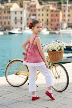 Load image into Gallery viewer, Red Gingham Pant Set