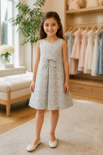 Load image into Gallery viewer, Blue Floral and Plaid two Piece Set