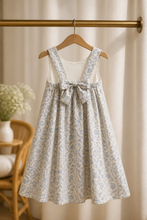 Load image into Gallery viewer, Blue Floral and Plaid two Piece Set
