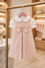 Load image into Gallery viewer, Light Pink Dotted Basic Dress