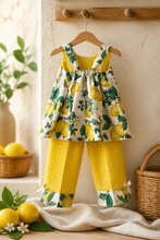 Load image into Gallery viewer, Lemons And Blueberries Pant Set