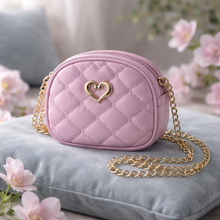 Load image into Gallery viewer, Quilted Purse With Heart Accent