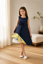 Load image into Gallery viewer, Lemons and Dots Cotton Reversible Dress