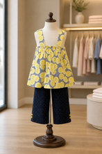 Load image into Gallery viewer, Lemon and Stripes Pant Set