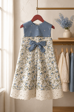 Load image into Gallery viewer, Blue Floral Dress Set