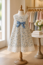 Load image into Gallery viewer, Blue Floral Dress Set