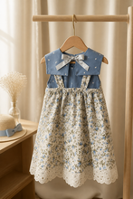 Load image into Gallery viewer, Blue Floral Dress Set