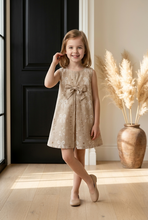 Load image into Gallery viewer, Oatmeal and Bows Basic Dress