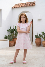 Load image into Gallery viewer, Pink Floral and Plaid two Piece Set