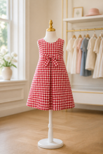 Load image into Gallery viewer, Red Gingham Signature Dress