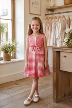 Load image into Gallery viewer, Red Gingham Signature Dress