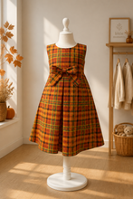 Load image into Gallery viewer, Orange and Green Plaid Signature Dress
