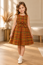 Load image into Gallery viewer, Orange and Green Plaid Signature Dress